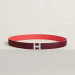H Infini belt buckle & Reversible leather strap 24 mm